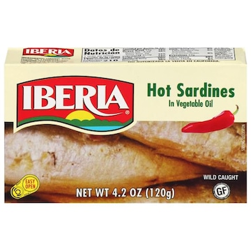 Iberia Hot in Vegetable Oil Sardines