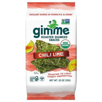 gimMe Roasted Chili Lime Seaweed Snacks