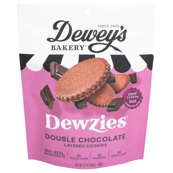 Dewey's Bakery Dewzies Cookies, Layered, Double Chocolate | Publix