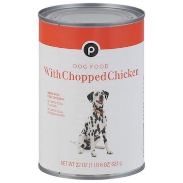 Publix Dog Food, with Chopped Chicken