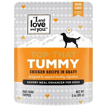 I And Love And You Top That Dog Food Topper, Tummy, Chicken Recipe in Gravy