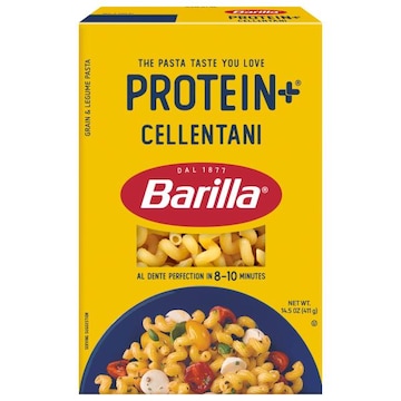 Barilla Protein+ (Plus) Cellentani Pasta, 14.5 Ounce - plant based pasta - Made from Lentils, Chickpeas & Peas - Non-GMO Project Verified, Kosher Certified and Vegan