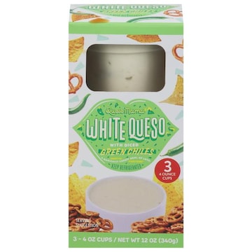 Queso Mama White Queso, with Diced Green Chiles