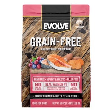 Evolve Food for Dogs, Grain-Free, Deboned Salmon & Sweet Potato Recipe