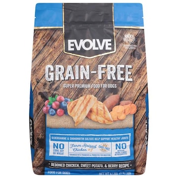 Evolve Dog Food, Deboned Chicken, Sweet Potato, & Berry Recipe, Grain-Free