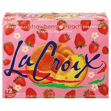 La Croix Sparkling Water, Strawberry Peach