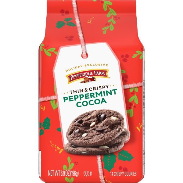 Pepperidge Farm® Thin & Crispy Peppermint Cocoa Cookies | Publix Super ...