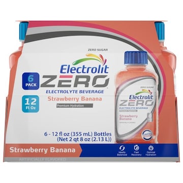Electrolit Zero Zero Sugar Strawberry Banana Electrolyte Beverage