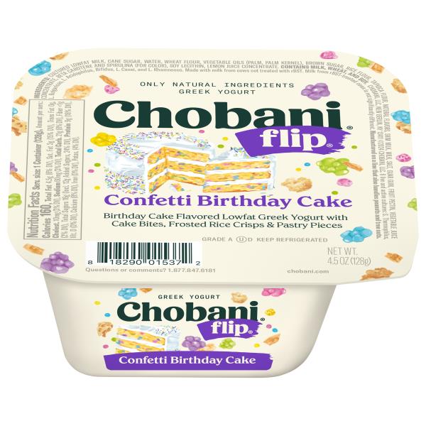 Chobani Flip Yogurt, Confetti Birthday Cake, Greek | Publix Super