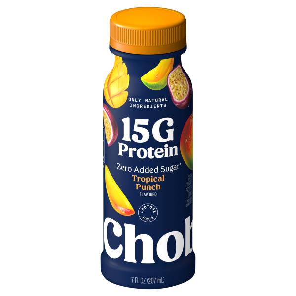Chobani Protein Drink, Zero Added Sugar, Greek Yogurt, Tropical
