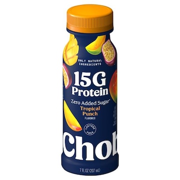 Chobani Protein Drink, Zero Added Sugar, Greek Yogurt, Tropical Punch Flavored