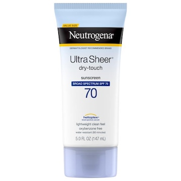 Neutrogena Ultra Sheer Sunscreen, Dry-Touch, SPF 70, Value Size