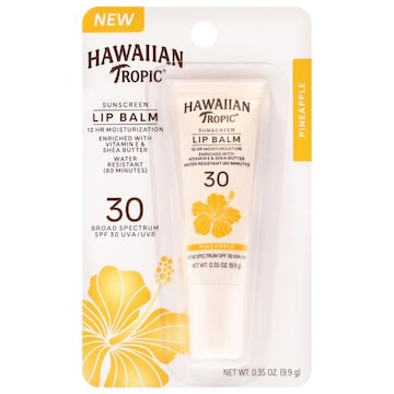 Hawaiian Tropic Sunscreen Broad Spectrum SPF 30 Pineapple Lip Balm