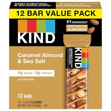 Kind Bars, Caramel Almond & Sea Salt, 12 Bar Value Pack