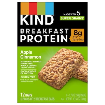 Kind Breakfast Bars, Apple Cinnamon, Protein