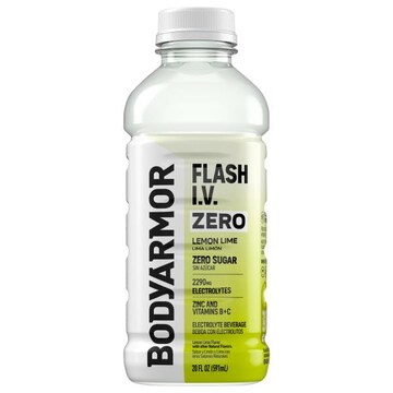 BodyArmor Flash I.V. Zero Sugar Lemon Lime Electrolyte Beverage
