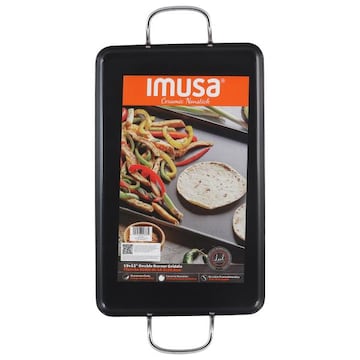 Imusa Double Burner Griddle, Ceramic, Nonstick