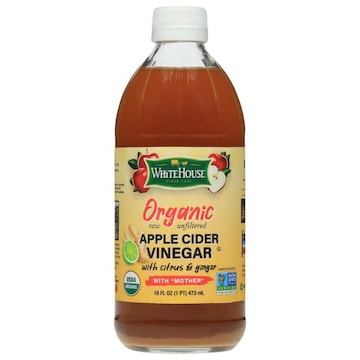 White House Apple Cider Vinegar, with Citrus & Ginger, Organic