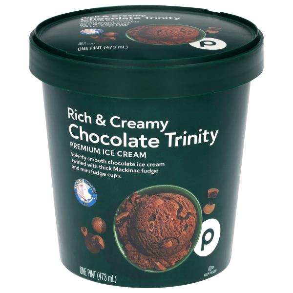 Publix Rich & Creamy Ice Cream, Chocolate Trinity Pint | Publix