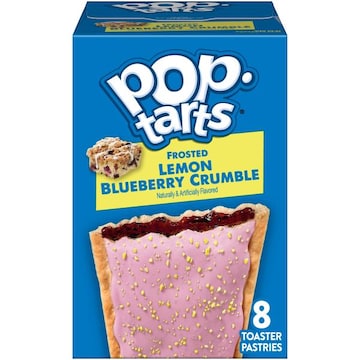 Pop-Tarts Toaster Pastries Frosted Lemon Blueberry Crumble, Breakfast Foods