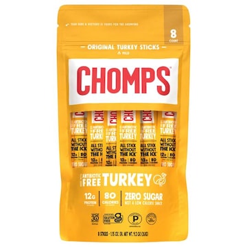 Chomps Zero Sugar Mild Original Turkey Sticks