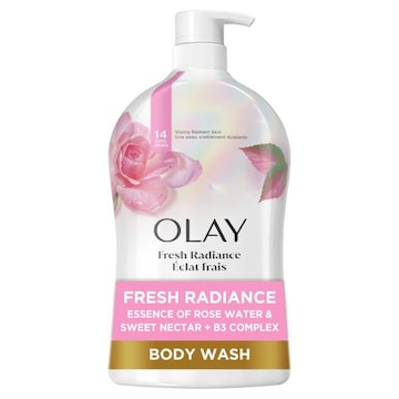 Olay Fresh Outlast Rose Water & Sweet Nectar Body Wash, 33 FL OZ