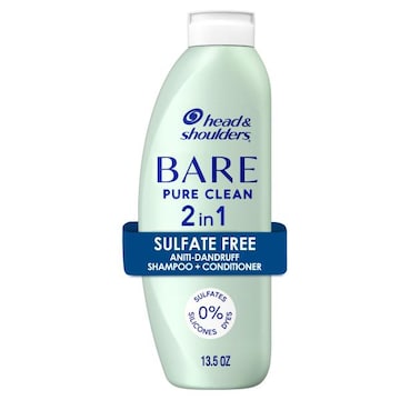 Head & Shoulders Bare Bare Pure Clean 2in1 Dandruff Shampoo and Conditioner, Anti-Dandruff Treatment, 13.5 FL OZ