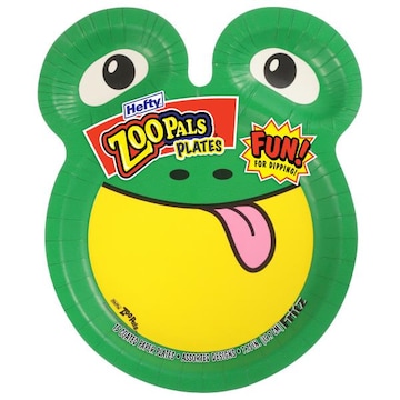 Hefty ZooPals Plates, Assorted Designs, 7.5 Inch