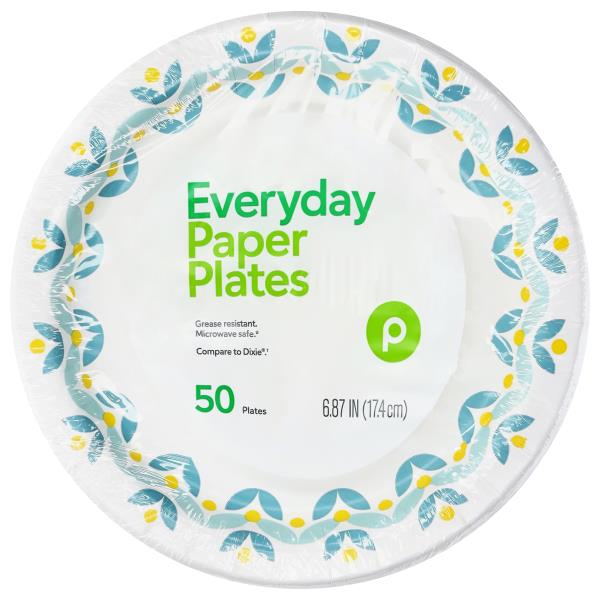 Publix Paper Plates, Everyday, 6.87 Inch | Publix Super Markets