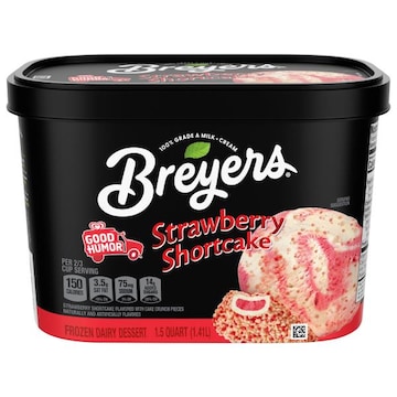 Breyers Frozen Dairy Dessert, Strawberry Shortcake