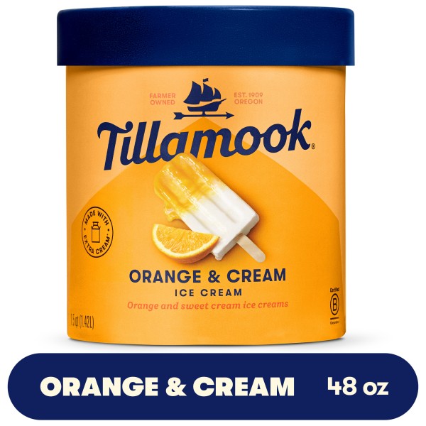 TILLAMOOK Ice Cream, Orange & Cream | Publix Super Markets