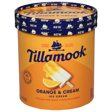Tillamook Ice Cream, Orange & Cream