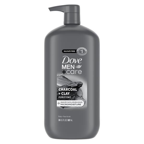 Dove Men + Care Body And Face Scrub Charcoal + Clay | Publix Super
