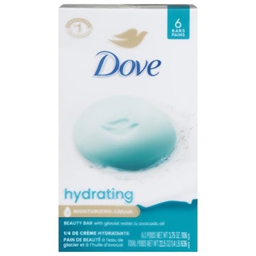 Dove Beauty Bar, with Glacial Water & Avocado Oil, Hydrating