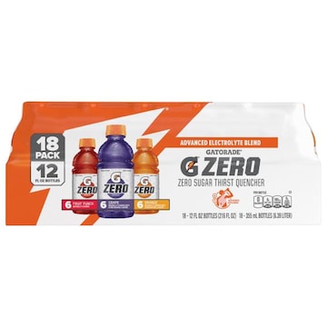 Gatorade Zero Thirst Quencher, Zero Sugar, Fruit Punch/Grape/Orange