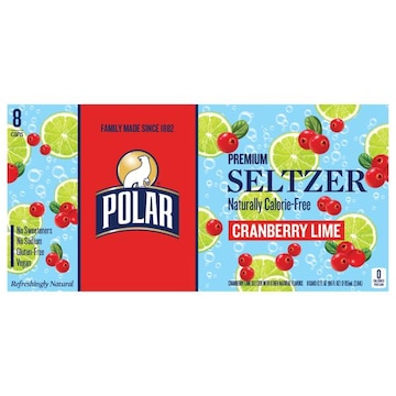 Polar Naturally Calorie-Free Premium Cranberry Lime Seltzer