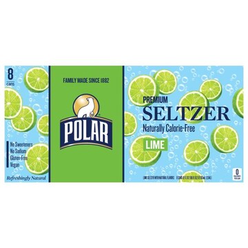 Polar Naturally Calorie-Free Premium Lime Seltzer