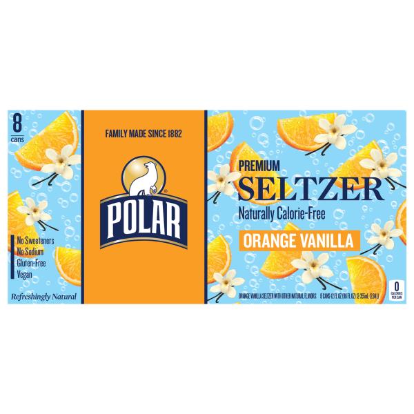 Polar Seltzer, Premium, Orange Vanilla | Publix Super Markets