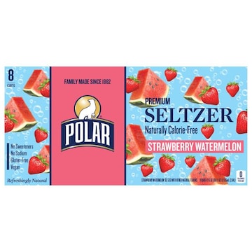Polar Seltzer, Premium, Strawberry Watermelon