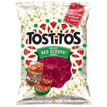 Tostitos Tortilla Chips, Original, Holiday Red Scoops