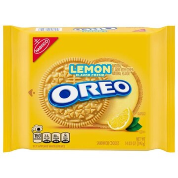 Oreo Sandwich Cookies, Lemon Flavor Creme