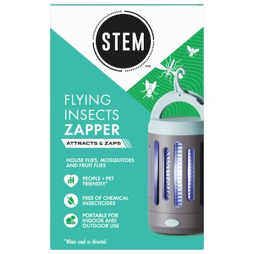 Stem ® Flying Insect Zapper, Indoor and Outdoor Electric Fly & Mosquito Trap, Includes Micro-USB Charging Cable and Brush For Cleaning
