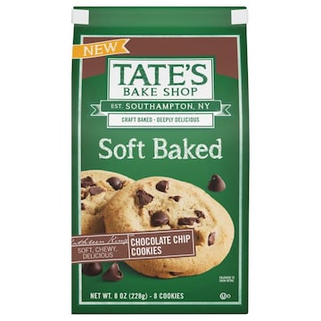 Tate's Bake Shop Cookies, Chocolate Chip, Soft Baked