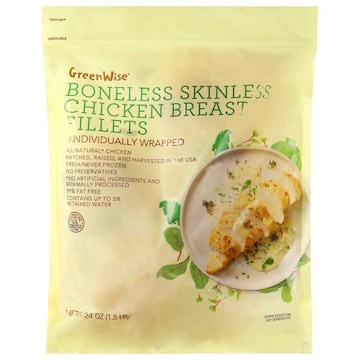 GreenWise Boneless Chicken Breast Portions, Raised Without Antibiotics