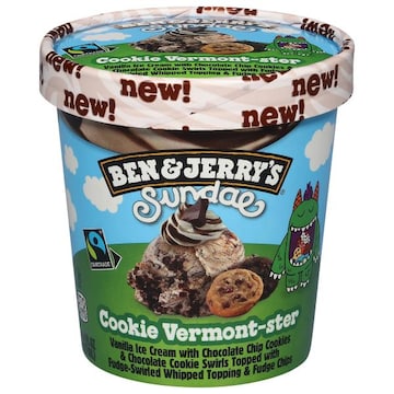 Ben & Jerry's Ice Cream, Cookie Vermont-Ster, Sundae