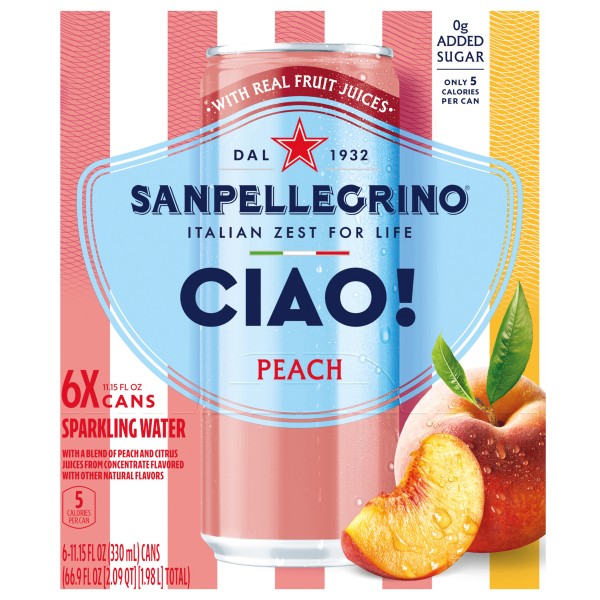 S.Pellegrino Peach Sparkling Water | Publix Super Markets