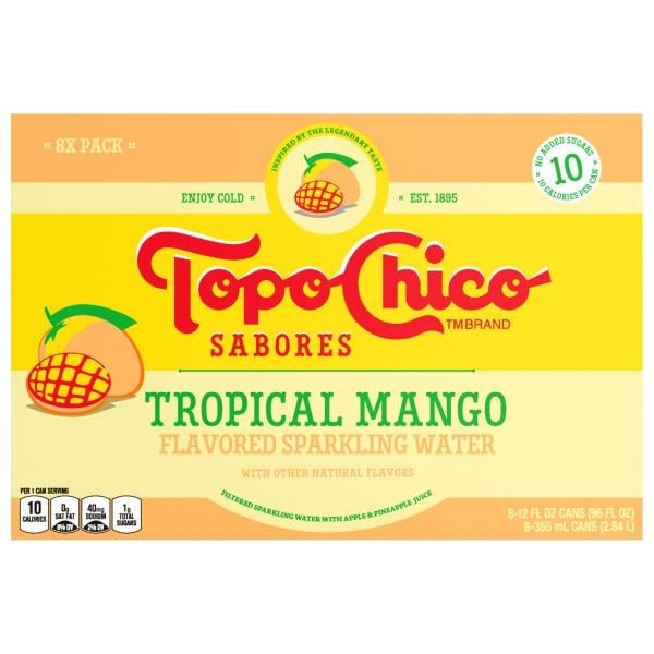 Topo Chico Tropical Mango Flavored Sparkling Water | Publix Super