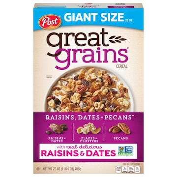 Great Grains Cereal, Raisins, Dates & Pecans, Giant Size