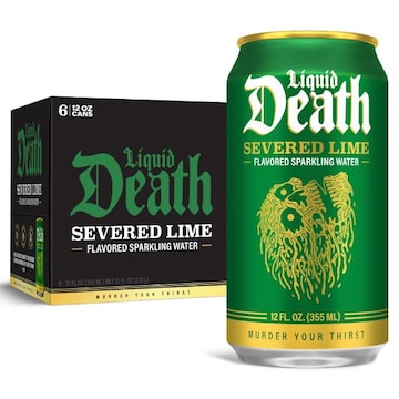 Liquid Death Severed Lime Flavored Sparkling Water