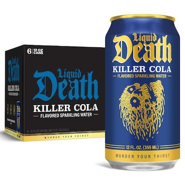 Liquid Death Killer Cola Flavored Sparkling Water